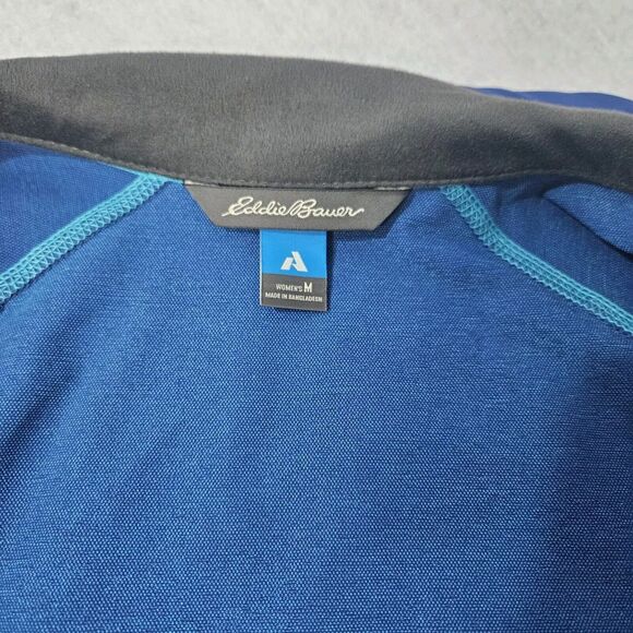 EDDIE BAUER First Ascent Jacket Womens Sz M Blue Full Zip Wind Resistant - Picture 5 of 8